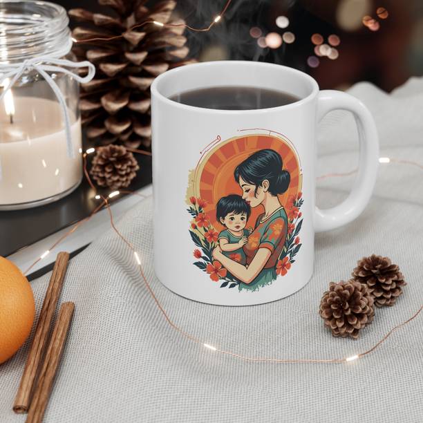 Trykk Art Mother's Day Theme Printed Ceramic Coffee | Gift for Mother, MDMUG-20 Ceramic Coffee Mug