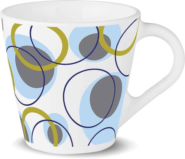 लाराह बाय बोरोसिल Novelty Series Nola 2pc 280ml Tea/Coffee Set, Microwave & Dishwasher Safe ओपलवेयर मग