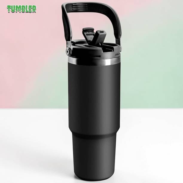 Stybits A473 Portable Tumbler Cup with Lid & Straw | Reusable & Eco-Friendly Stainless Steel Tumbler
