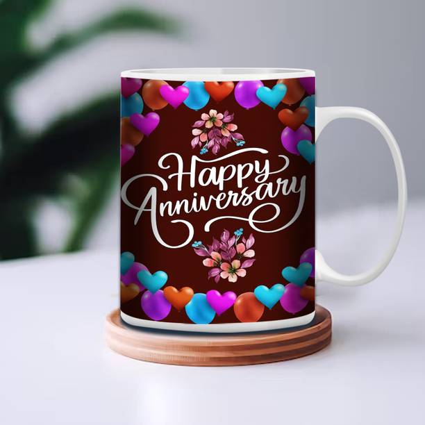 GiftWeb Romantic Wedding Anniversary Love Gifts for Men and Women 5no Ceramic Coffee Mug