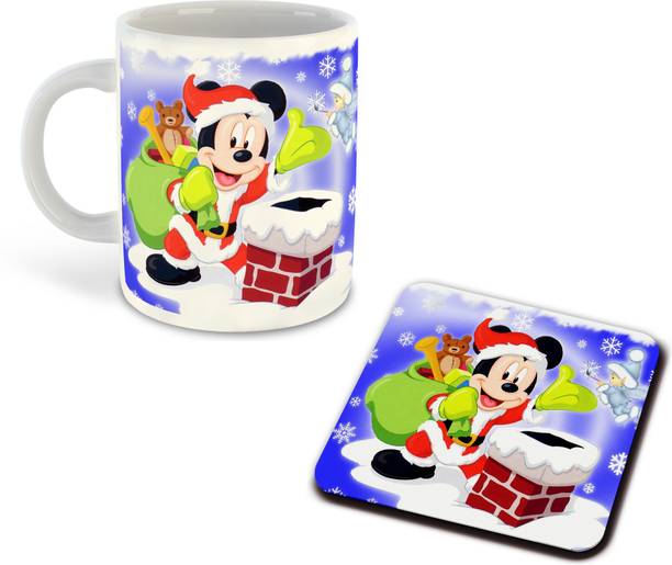 whats your kick new-wyk_Mickey Mouse Printed White Coffee With Coaster - D22 Ceramic Coffee Mug