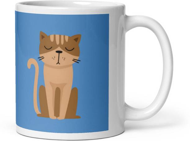 Mr UVD Cat Doing Meditation_MUGG Ceramic Coffee Mug
