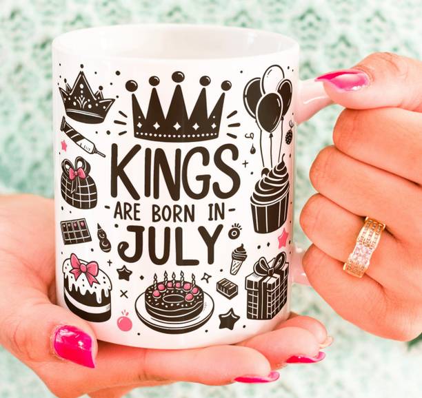 KUCHILA Kings are Born in July, Best Gift for Happy Birthday to You Jul11 Ceramic Coffee Mug