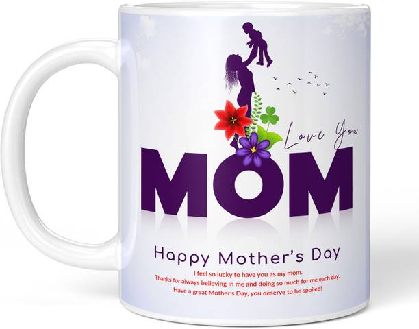 TrendoPrint Printed Ceramic White Coffee for Mother's Day-325MDM76 Ceramic Coffee Mug