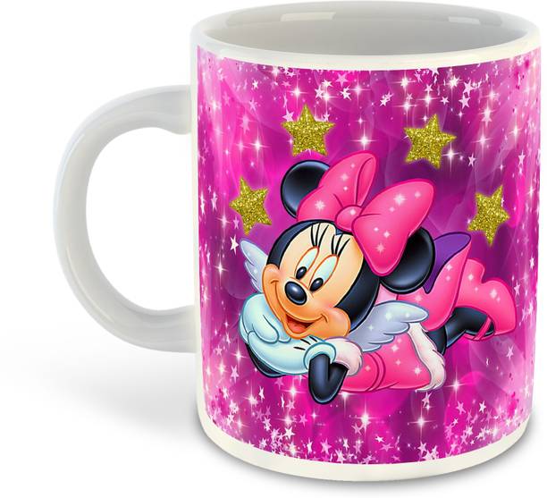 whats your kick Mickey Mouse Printed White Coffee - D24 Ceramic Coffee Mug