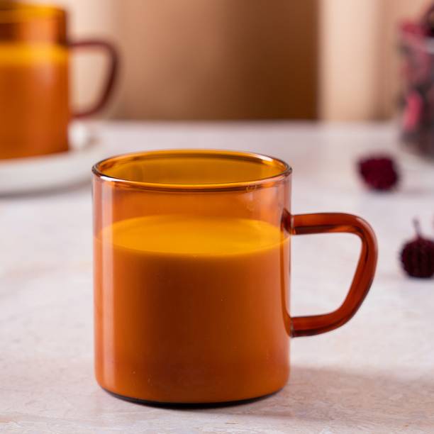 BOROSIL Amber Glass Coffee Mug