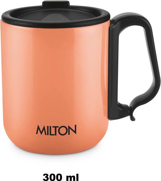 मिल्टन harbor steel 300 ml mug orange स्टेनलेस स्टील मग