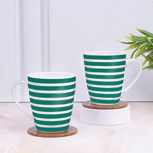 UPC Set of 2 Premium Milk mug Printed Design Made of Ceramic Bone China Coffee Mug