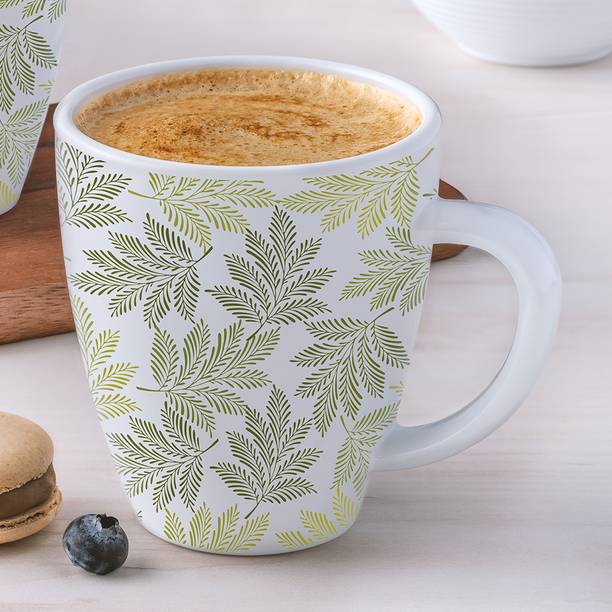 लाराह बाय बोरोसिल Maria Tea/Coffees, Bone Ash Free Crockery Set Ideal For Daily Use & Gifting ओपलवेयर मग
