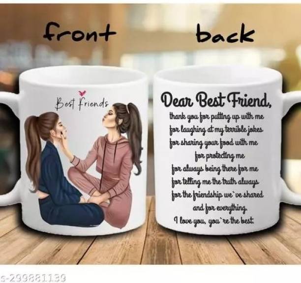 Brandees Bestfriend Ceramic CoffeeCup Best Gift for Friends,Girlfriend,Family,lovely gift Ceramic Coffee Mug