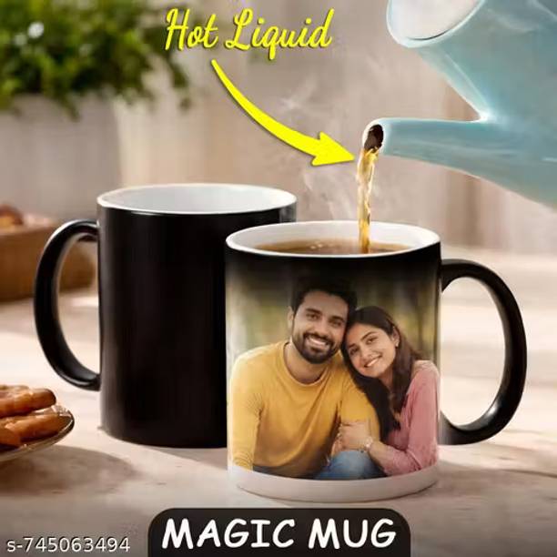 SK Prints Magic – Heat Color Changing | Unique Gift for Birthday, Anniversary Ceramic Coffee Mug