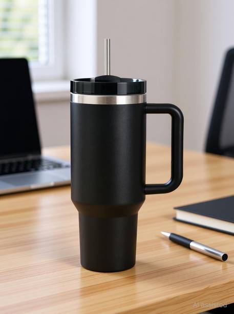 arthasya Tumbler Water Bottle with Straw & Lid 1.2L Stainless Steel Double Tumblers Stainless Steel Tumbler
