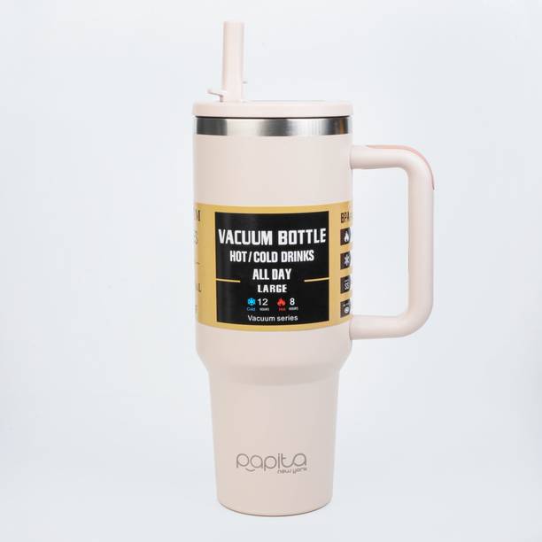 AANZIA Tumbler with Transparent Lid & Flip Spout–40oz Double Wall Insulated, Stainless Steel Tumbler