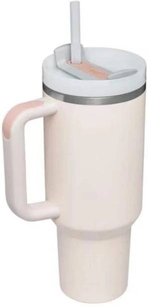 SEDOKA Travel with Handle & Straw Stainless Steel Vacuum Insulated Stainless Steel Tumbler