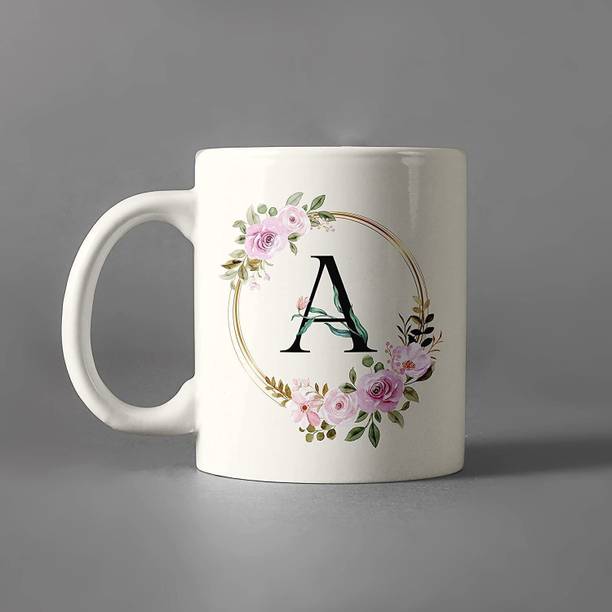 The Sanaatan Store Birthday Gift, 'A' Alphabate, Gift For Brother, Sister, Friend Ceramic Coffee Mug