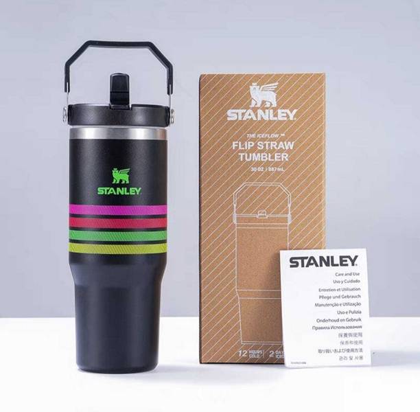 PRANSHIV Stanley Tumbler 2.0 Flip Straw 30 oz (900 ml) Hydrangea | Insulated Steel multi Stainless Steel Tumbler