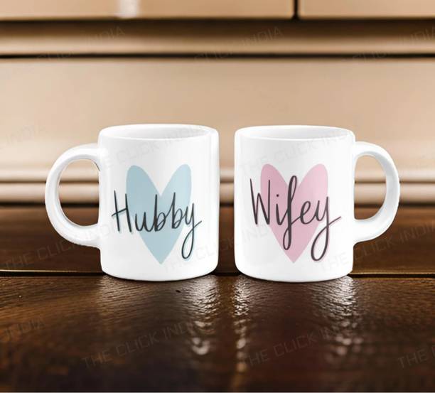 Enricher Hubby & wifey couples mug Ceramic Coffee Mug