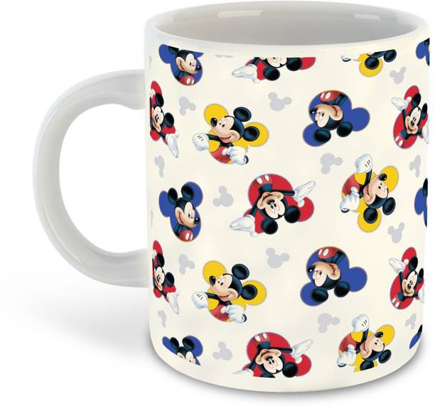 FLEXERSTYLE NEW2025-Mickey Mouse Printed White Coffee - D15 Ceramic Coffee Mug