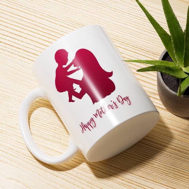 Kanak traders Happy Mother's Day Printed Ceramic Coffee & Tea | 350 ML Ceramic Coffee Mug