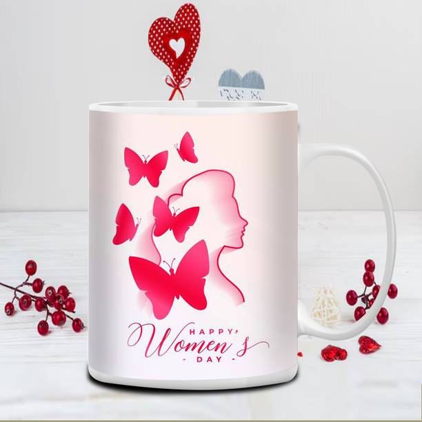 GiftWeb Perfect Gift to Women's Day Truly Unforgettable Ceramic Coffee (325 ml}5 Ceramic Coffee Mug