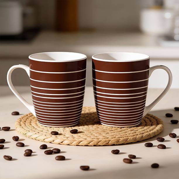 UPC Set of 2 Premium Milk mug Printed Design Made of Ceramic, Bone China Coffee Mug