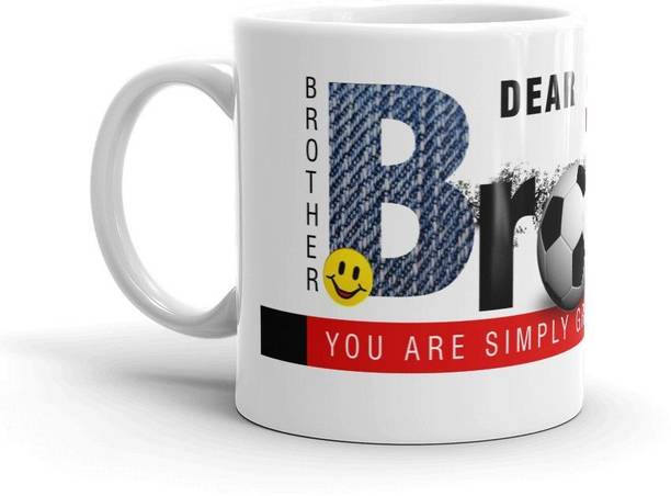 sethsawariya Dear Broter You Are Simply Great Gift for Birthday, Brother Ceramic Coffee Mug