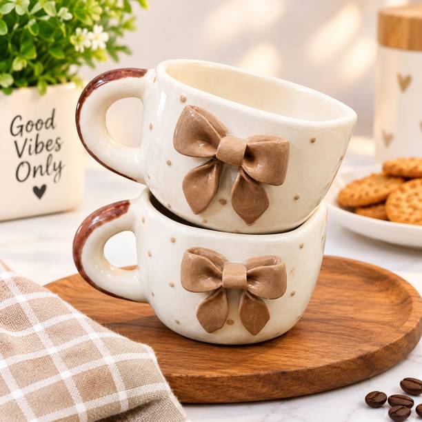 Ceramic Cute Brown Tie Ceramic Coffee Mug