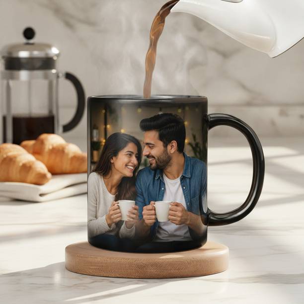 HAPPY GIFT GALLERY Customised Magic | Heat Sensitive | Birthday, Anniversary, Wedding Gift Ceramic Coffee Mug