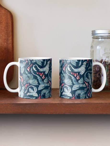 AaltuFaltu Dragon Fire Dark Blue – Coffee Ceramic Coffee Mug
