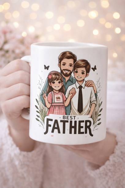 Haniza Best Father Printed Ceramic Coffee Ceramic Coffee Mug