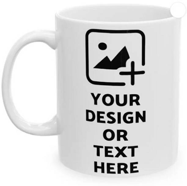 असिस Photo & Text Printed Cup For Birthday , Anniversary Gift White mug सिरेमिक मग
