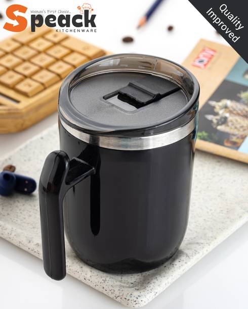 SPEACK Coffee Lover's 1st Choice John Sipper Lid Stainless Steel, Plastic Coffee Mug