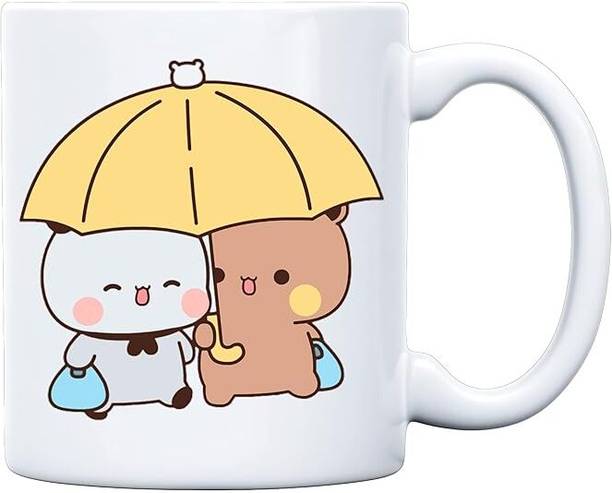SSE Dudu Bubu Design Cute Printed Coffee | | 350 ml Ceramic Coffee Mug