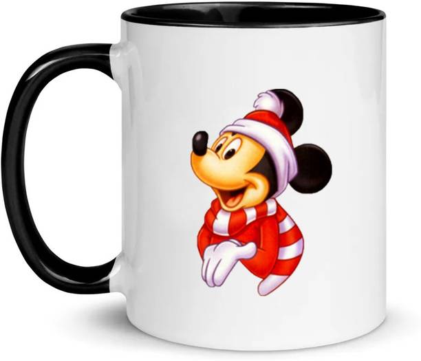 popflip Premium Quality Inner Black Color Baby Mickey Mouse 05 Ceramic Coffee Mug
