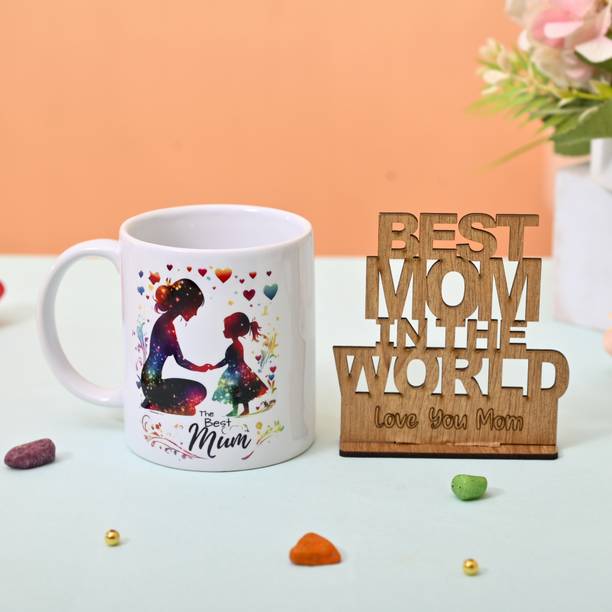 V Kraft LOVE YOU MOM Doodle Coffee, Birthday, Mother's Day, Anniversary Ceramic Coffee Mug
