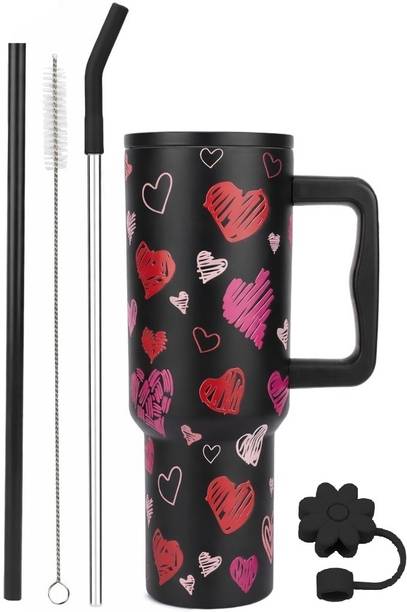 INDIWARRIOR Sipper Tumbler With Straw Stainless Steel Tumbler