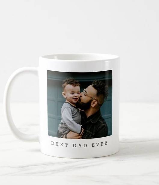 UinquePrintWala 8708934865 Happy Father's Day Printed Ceramic Coffee Gift for Father Ceramic Coffee Mug