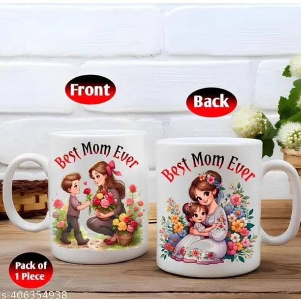 Manorath "Best Mom Ever" Best Gift For Mom| Birthday| Mother's Day| Ceramic Coffee Ceramic Coffee Mug