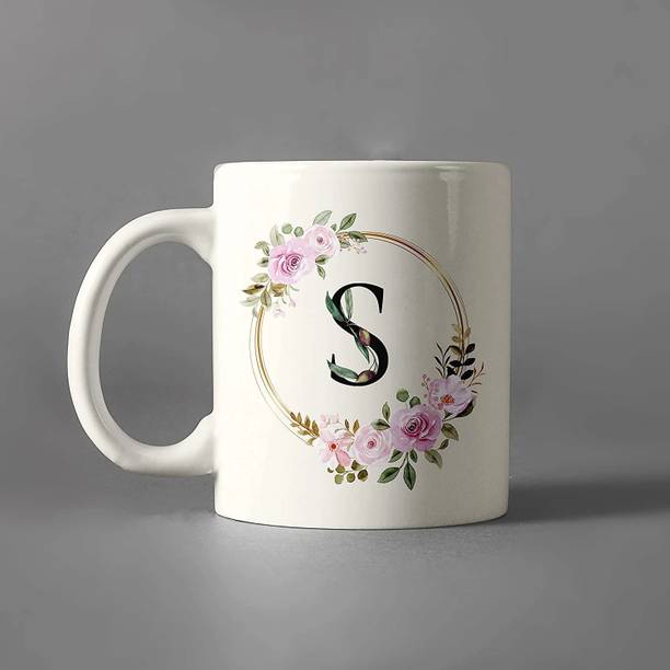 The Sanaatan Store Birthday Gift, 'S' Alphabate, Gift For Brother, Sister, Friend Ceramic Coffee Mug