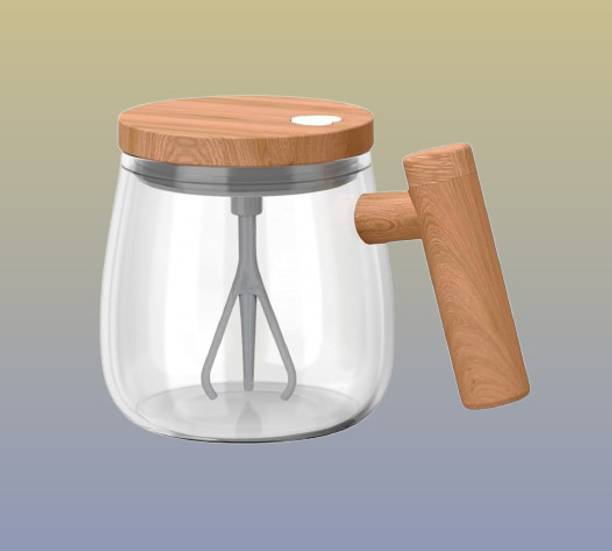 juggaris One-Touch Stir Mocha Tumbler – Quick Stir Drinkware Glass Coffee Mug