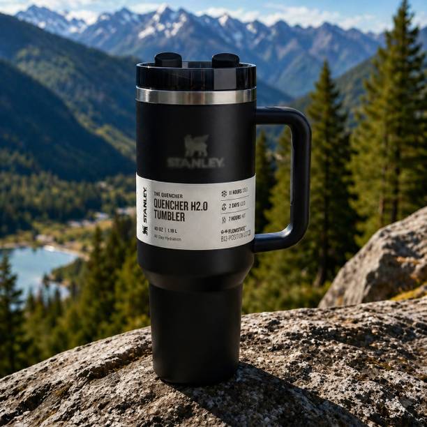 DHIX NoirSip Black Stainless Steel Tumbler