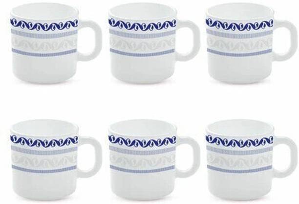 BOROSIL 6N 18CL JAZZBLUE MUG SET Opalware Coffee Mug