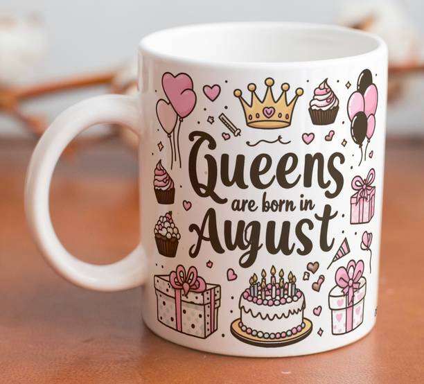 Goldencity Queens are Born in August, Best Gift for Happy Birthday to You Aug08 Ceramic Coffee Mug
