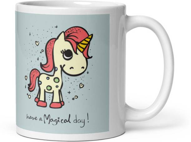 Mr UVD Magical Day With Unicorn_MUGG Ceramic Coffee Mug