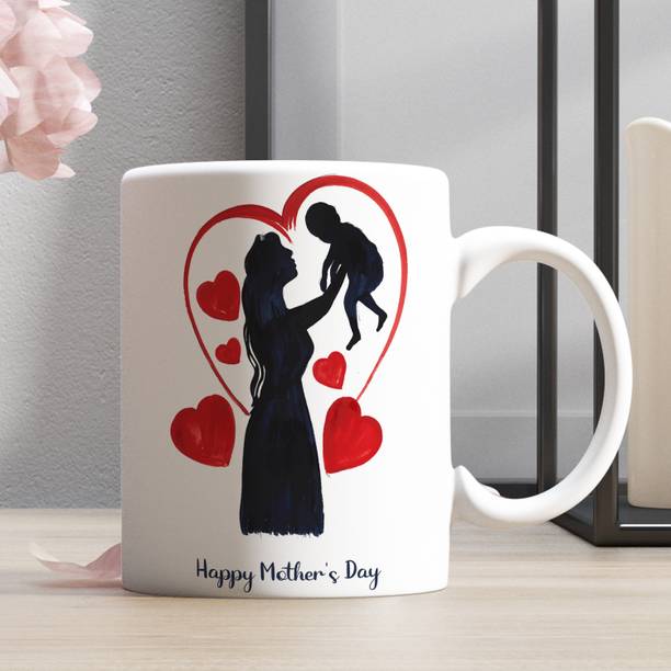 ECFAK Happy Mother's Day Printed Mothers Day Gift Ceramic Coffee Mug