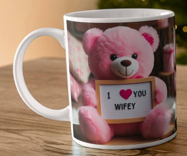 Oducos My Dear Wife I Love You Gift for Wifey, Best Wife in the World Wife73 Ceramic Coffee Mug