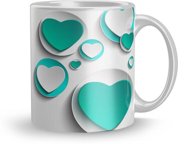 Gift4You Kiss Day Colorful Design Ceramic Printed Coffee And Tea Gift on Boyfriend Girl Ceramic Coffee Mug