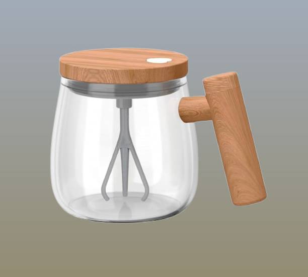 Oxytonic Self-Stirring Mocha Travel – Quick Stir Tumbler Glass Coffee Mug