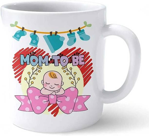 M Enterprises Mom to be Sash, Kiddy Printed Ceramic Coffee Mug
