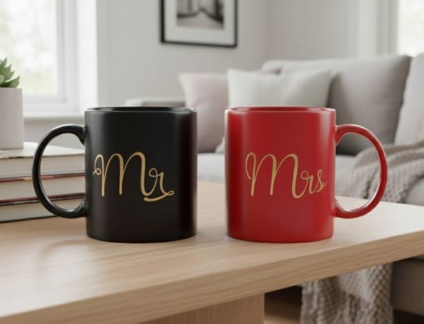 GB Craft Mr & Mrs Couple / Ceramic/ Coffee/ Tea/ set Ceramic Coffee Mug